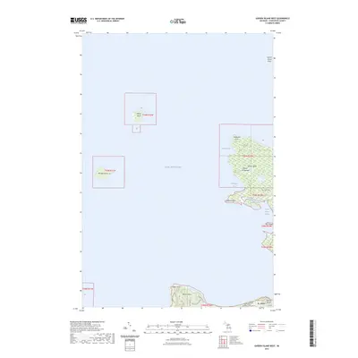 2023 Map of Garden Island West, 2023 Print
