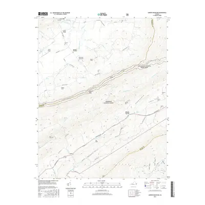 2016 Map of Garden Mountain, 2016 Print