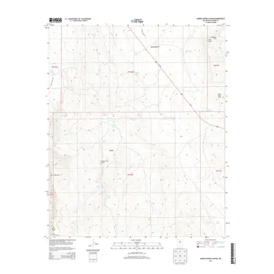 2013 Map of Garden Spring Canyon, 2013 Print