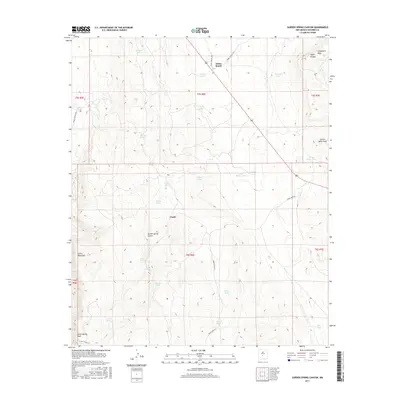 2017 Map of Garden Spring Canyon, 2017 Print