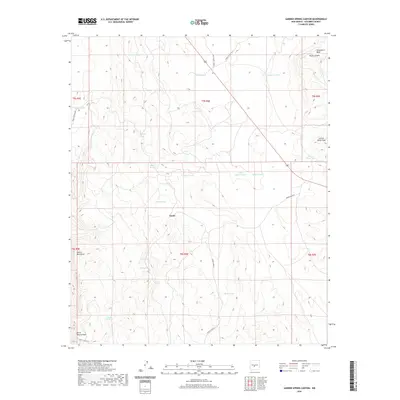 2020 Map of Garden Spring Canyon, 2020 Print