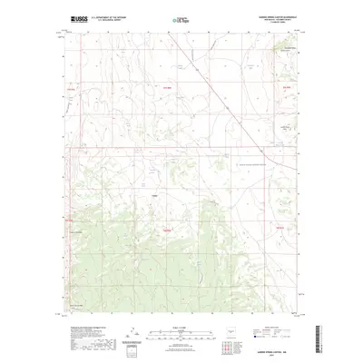 2023 Map of Garden Spring Canyon, 2023 Print