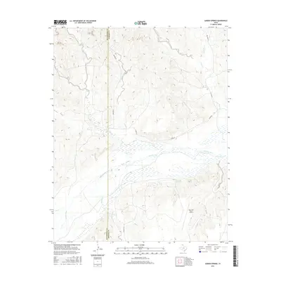 2016 Map of Garden Springs, 2016 Print