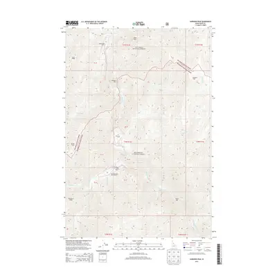 2013 Map of Gardiner Peak, 2013 Print