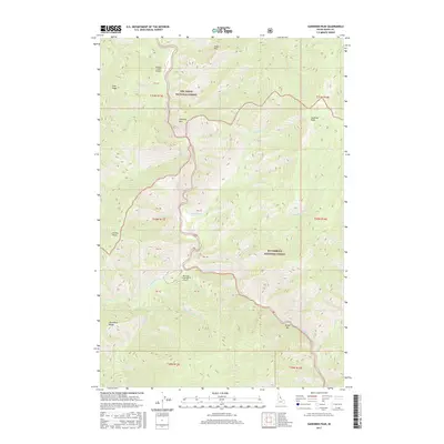 2017 Map of Gardiner Peak, 2017 Print