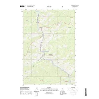 2020 Map of Gardiner Peak, 2020 Print