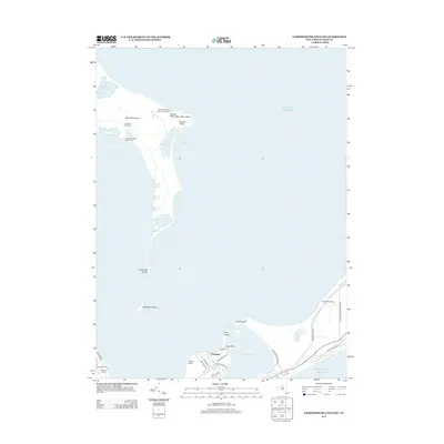 2013 Map of Gardiners Island East, 2013 Print