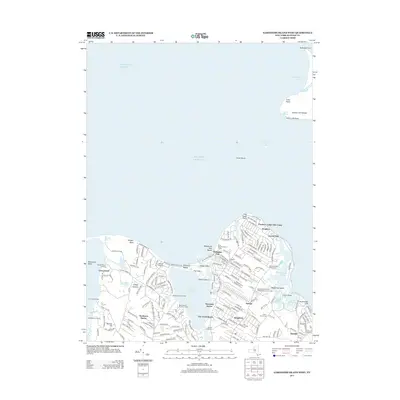 2013 Map of Gardiners Island West, 2013 Print