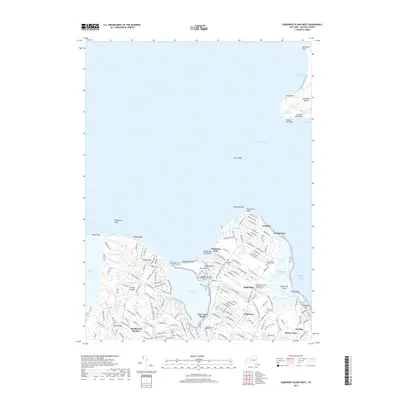2019 Map of Gardiners Island West, 2019 Print