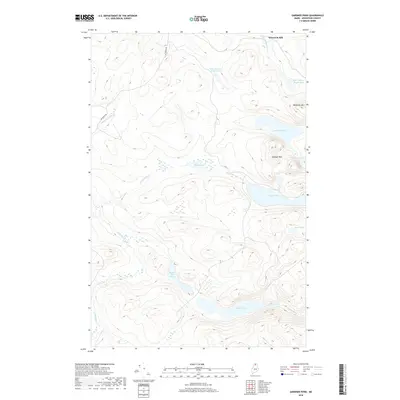 2018 Map of Gardner Pond, 2018 Print