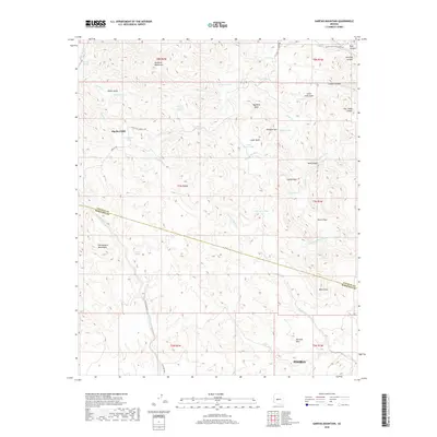 2018 Map of Garfias Mountain, 2018 Print