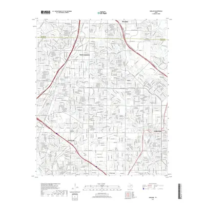 2019 Map of Garland, 2019 Print