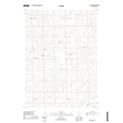 2017 Map of Garland Draw, 2017 Print