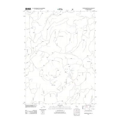 2012 Map of Garner Mountain, 2012 Print
