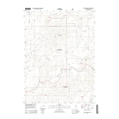 2015 Map of Garner Mountain, 2015 Print