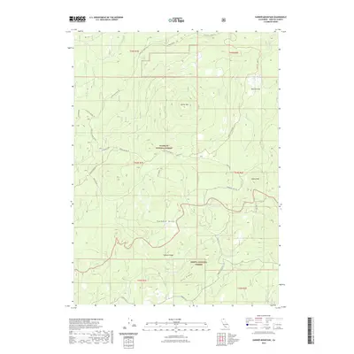 2022 Map of Garner Mountain, 2022 Print