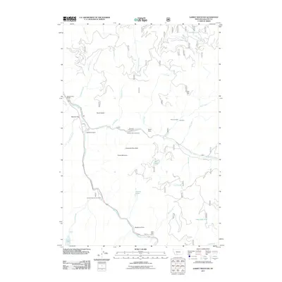 2011 Map of Garnet Mountain, 2011 Print