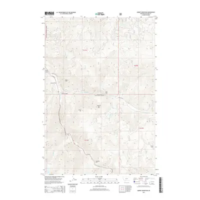 2014 Map of Garnet Mountain, 2014 Print