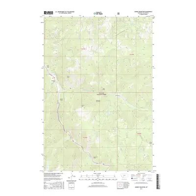 2017 Map of Garnet Mountain, 2017 Print