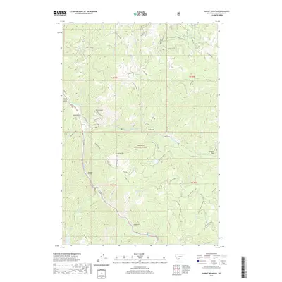 2020 Map of Garnet Mountain, 2020 Print