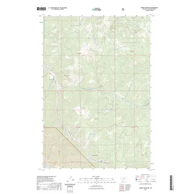 2023 Map of Garnet Mountain, 2023 Print