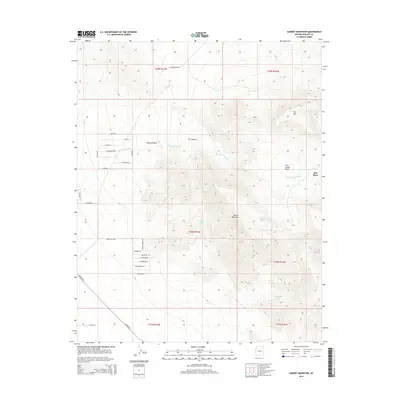 2014 Map of Garnet Mountain, 2014 Print