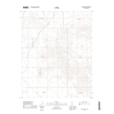 2018 Map of Garnet Mountain, 2018 Print