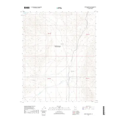 2018 Map of Garnet Mountain NW, 2018 Print