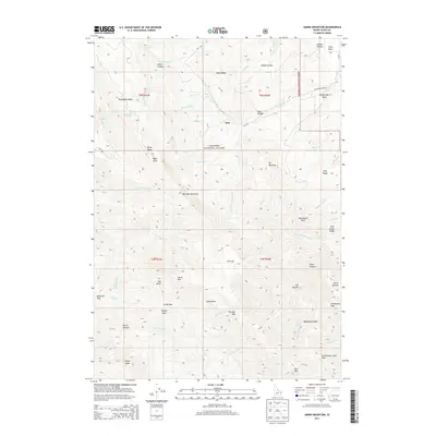 2013 Map of Garns Mountain, 2013 Print