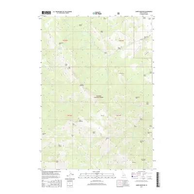 2017 Map of Garns Mountain, 2017 Print
