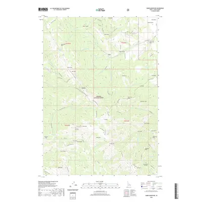 2020 Map of Garns Mountain, 2020 Print
