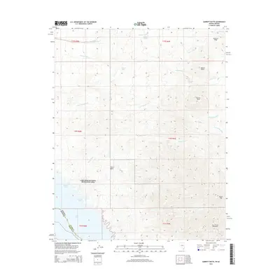 2014 Map of Garrett Butte, 2014 Print