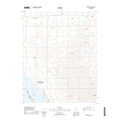 2018 Map of Garrett Butte, 2018 Print