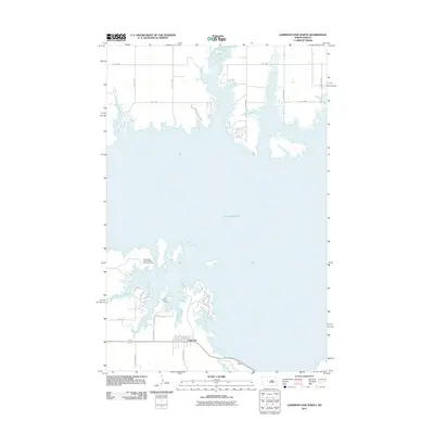 2011 Map of Garrison Dam North, 2011 Print