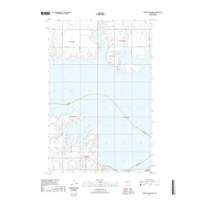 2020 Map of Garrison Dam North, 2020 Print