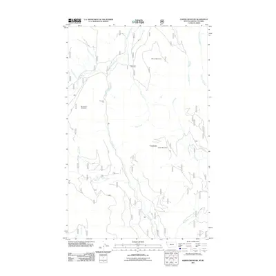 2011 Map of Garver Mountain, 2011 Print