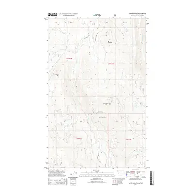 2014 Map of Garver Mountain, 2014 Print