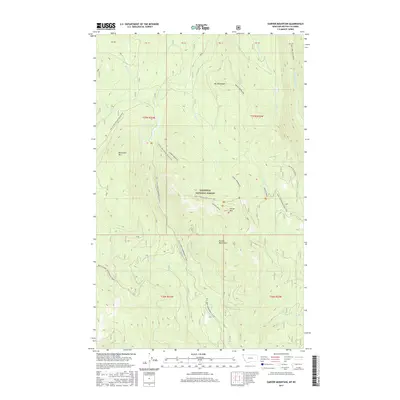 2017 Map of Garver Mountain, 2017 Print