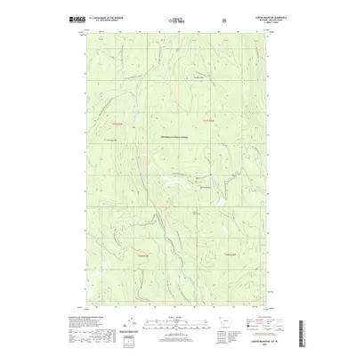 2020 Map of Garver Mountain, 2020 Print