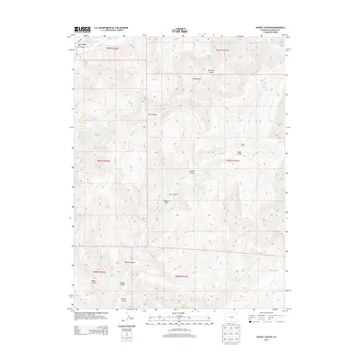 2013 Map of Garvey Canyon, 2013 Print