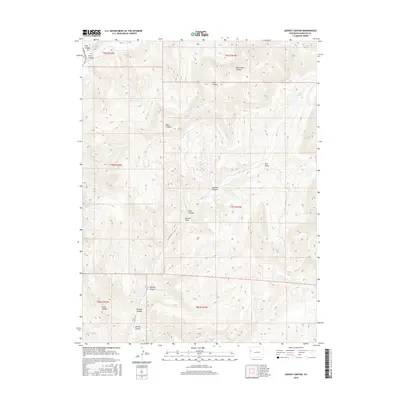 2016 Map of Garvey Canyon, 2016 Print