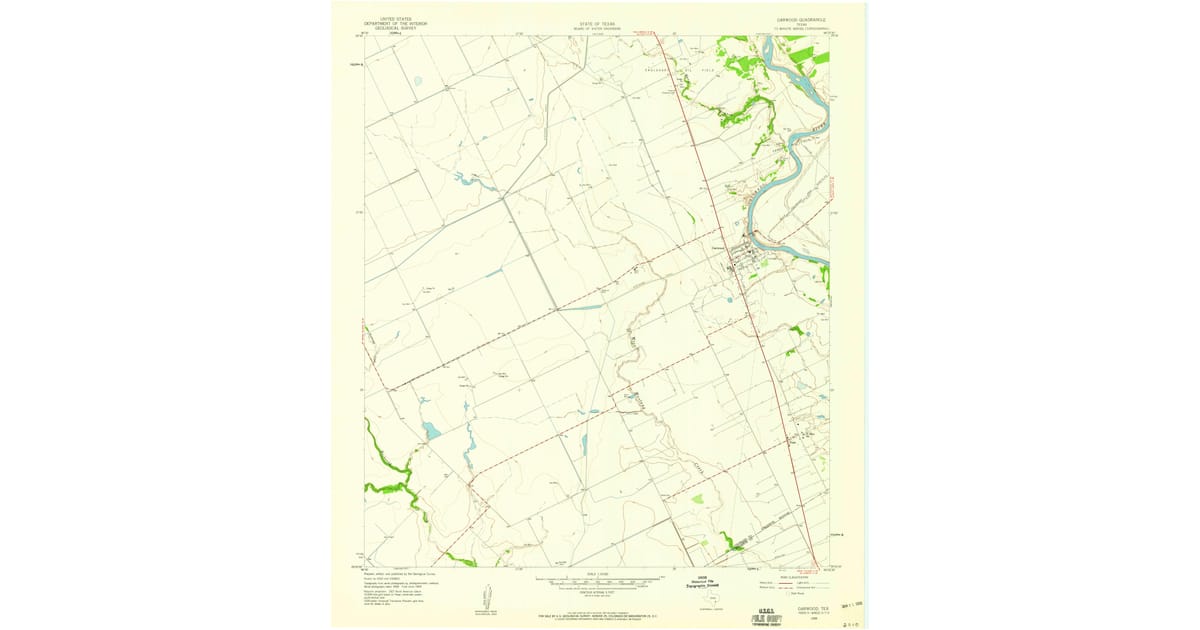 1959 Map of Garwood, TX — High-Res | Pastmaps