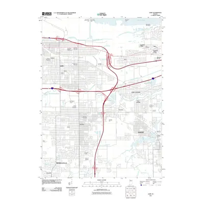 2011 Map of Gary, 2011 Print