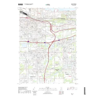 2019 Map of Gary, 2019 Print