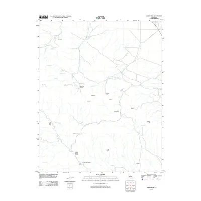 2012 Map of Garza Peak, 2012 Print