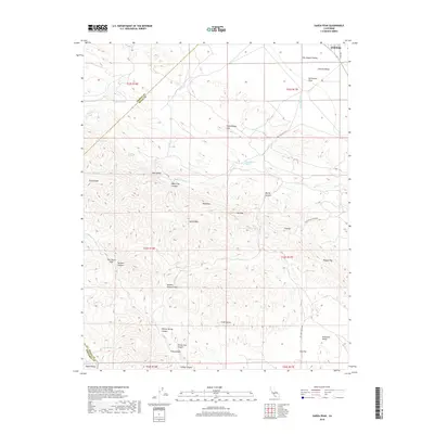 2018 Map of Garza Peak, 2018 Print