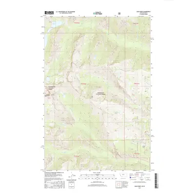 2017 Map of Gash Point, 2017 Print