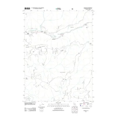 2012 Map of Gasquet, 2012 Print