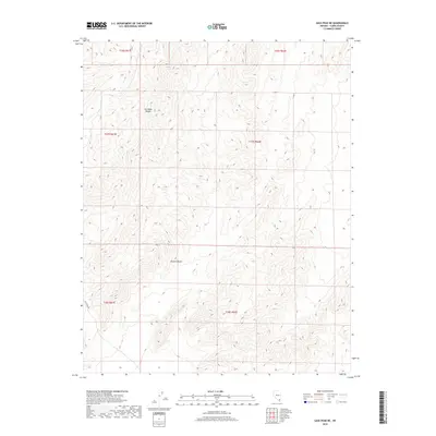 2018 Map of Gass Peak NE, 2018 Print