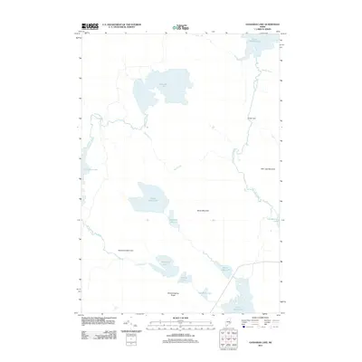 2011 Map of Gassabias Lake, 2011 Print